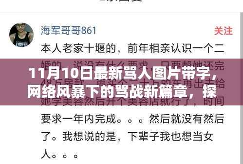 网络风暴下的骂战新篇章,探究最新骂人图片带字的背后与影响