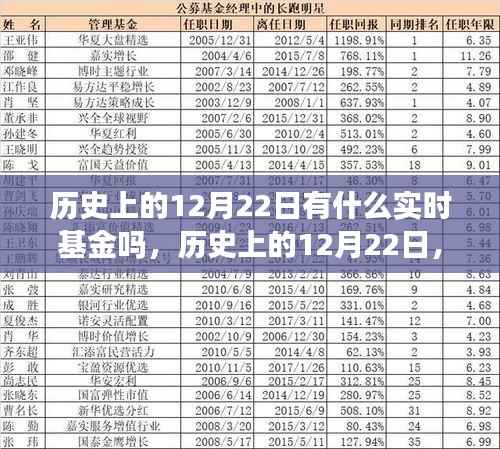 历史上的12月22日实时基金的发展与影响探究