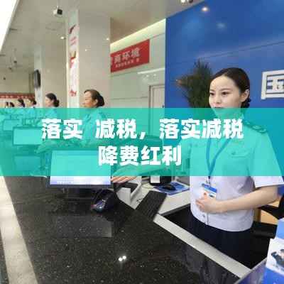 落实 减税,落实减税降费红利