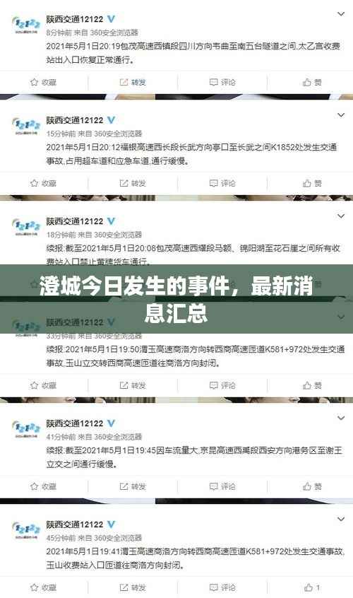 澄城今日发生的事件，最新消息汇总