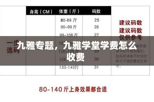 九雅专题,九雅学堂学费怎么收费